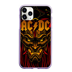 Чехол iPhone 11 Pro матовый ACDC, цвет: 3D-светло-сиреневый