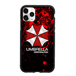 Чехол iPhone 11 Pro матовый UMBRELLA CORP, цвет: 3D-черный
