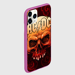 Чехол iPhone 11 Pro матовый ACDC, цвет: 3D-фиолетовый — фото 2