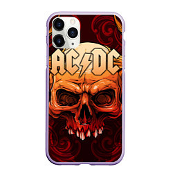 Чехол iPhone 11 Pro матовый ACDC, цвет: 3D-светло-сиреневый