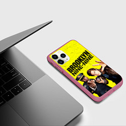 Чехол iPhone 11 Pro матовый Brooklyn Nine-Nine, цвет: 3D-малиновый — фото 2