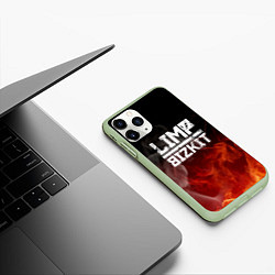 Чехол iPhone 11 Pro матовый LIMP BIZKIT, цвет: 3D-салатовый — фото 2