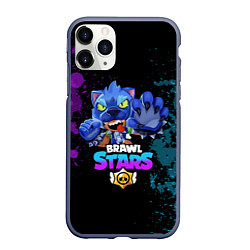 Чехол iPhone 11 Pro матовый Brawl Stars LEON, цвет: 3D-серый