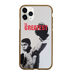 Чехол iPhone 11 Pro матовый The Greatest, цвет: 3D-коричневый