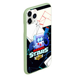 Чехол iPhone 11 Pro матовый Brawl stras, цвет: 3D-салатовый — фото 2