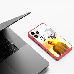 Чехол iPhone 11 Pro матовый Егор Крид, цвет: 3D-красный — фото 2