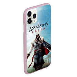 Чехол iPhone 11 Pro матовый Assassins Creed, цвет: 3D-розовый — фото 2