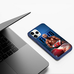 Чехол iPhone 11 Pro матовый Mayweather, цвет: 3D-тёмно-синий — фото 2