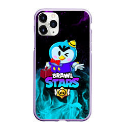 Чехол iPhone 11 Pro матовый BRAWL STARS MRP, цвет: 3D-светло-сиреневый