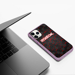 Чехол iPhone 11 Pro матовый ROBLOX, цвет: 3D-сиреневый — фото 2