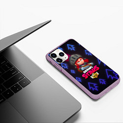 Чехол iPhone 11 Pro матовый Brawl Stars Shadow Knight Jassie, цвет: 3D-сиреневый — фото 2