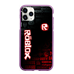 Чехол iPhone 11 Pro матовый ROBLOX, цвет: 3D-фиолетовый