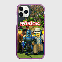 Чехол iPhone 11 Pro матовый ROBLOX, цвет: 3D-фиолетовый