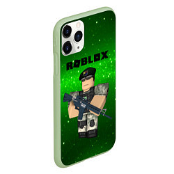 Чехол iPhone 11 Pro матовый Roblox, цвет: 3D-салатовый — фото 2