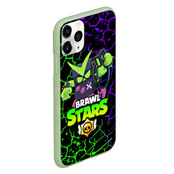 Чехол iPhone 11 Pro матовый BRAWL STARS VIRUS 8-BIT, цвет: 3D-салатовый — фото 2