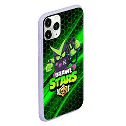 Чехол iPhone 11 Pro матовый BRAWL STARS VIRUS 8-BIT, цвет: 3D-светло-сиреневый — фото 2