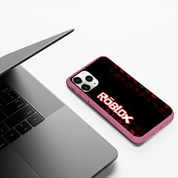 Чехол iPhone 11 Pro матовый Roblox, цвет: 3D-малиновый — фото 2