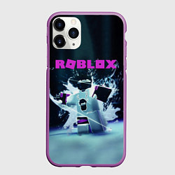 Чехол iPhone 11 Pro матовый ROBLOX, цвет: 3D-фиолетовый
