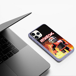 Чехол iPhone 11 Pro матовый ROBLOX, цвет: 3D-светло-сиреневый — фото 2