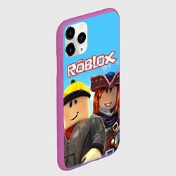 Чехол iPhone 11 Pro матовый ROBLOX, цвет: 3D-фиолетовый — фото 2