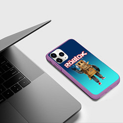 Чехол iPhone 11 Pro матовый ROBLOX, цвет: 3D-фиолетовый — фото 2