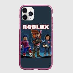 Чехол iPhone 11 Pro матовый ROBLOX, цвет: 3D-малиновый