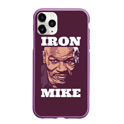 Чехол iPhone 11 Pro матовый Mike Tyson, цвет: 3D-фиолетовый