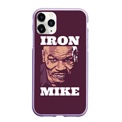 Чехол iPhone 11 Pro матовый Mike Tyson, цвет: 3D-светло-сиреневый