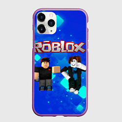 Чехол iPhone 11 Pro матовый ROBLOX, цвет: 3D-фиолетовый