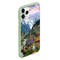Чехол iPhone 11 Pro матовый HEROES, цвет: 3D-салатовый — фото 2
