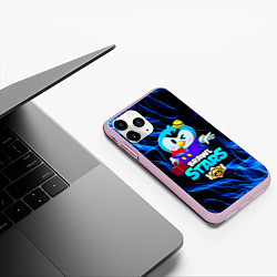 Чехол iPhone 11 Pro матовый BRAWL STARS MRP, цвет: 3D-розовый — фото 2