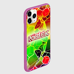 Чехол iPhone 11 Pro матовый Роблокс, цвет: 3D-фиолетовый — фото 2