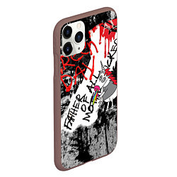 Чехол iPhone 11 Pro матовый Green Day - Father of All MF, цвет: 3D-коричневый — фото 2