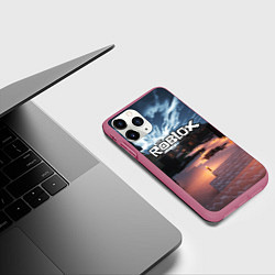 Чехол iPhone 11 Pro матовый ROBLOX, цвет: 3D-малиновый — фото 2