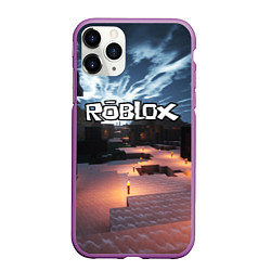 Чехол iPhone 11 Pro матовый ROBLOX, цвет: 3D-фиолетовый