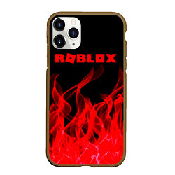 Чехол iPhone 11 Pro матовый ROBLOX, цвет: 3D-коричневый