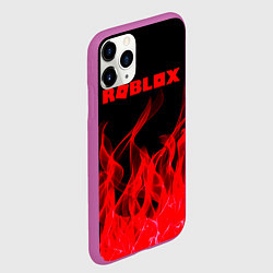 Чехол iPhone 11 Pro матовый ROBLOX, цвет: 3D-фиолетовый — фото 2