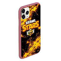 Чехол iPhone 11 Pro матовый Brawl Stars, цвет: 3D-малиновый — фото 2