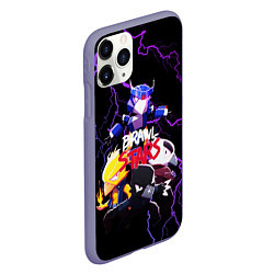 Чехол iPhone 11 Pro матовый Brawl Stars CROW, цвет: 3D-серый — фото 2