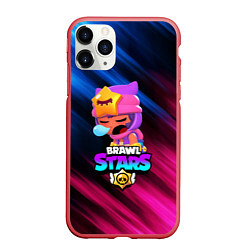 Чехол iPhone 11 Pro матовый BRAWL STARS SANDY, цвет: 3D-красный