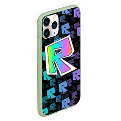 Чехол iPhone 11 Pro матовый ROBLOX, цвет: 3D-салатовый — фото 2