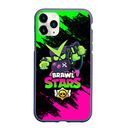 Чехол iPhone 11 Pro матовый BRAWL STARS VIRUS 8-BIT, цвет: 3D-серый