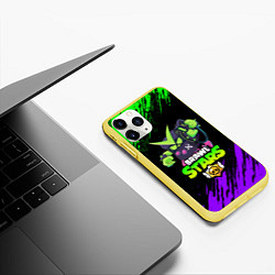 Чехол iPhone 11 Pro матовый BRAWL STARS VIRUS 8-BIT, цвет: 3D-желтый — фото 2