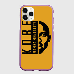 Чехол iPhone 11 Pro матовый Kobe Mamba mentality, цвет: 3D-фиолетовый
