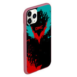 Чехол iPhone 11 Pro матовый DMC, цвет: 3D-малиновый — фото 2