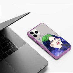 Чехол iPhone 11 Pro матовый BILLIE EILISH, цвет: 3D-фиолетовый — фото 2