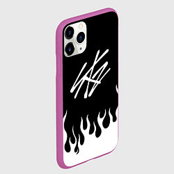 Чехол iPhone 11 Pro матовый Stray Kids, цвет: 3D-фиолетовый — фото 2
