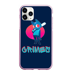 Чехол iPhone 11 Pro матовый Crimes time, цвет: 3D-розовый