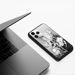 Чехол iPhone 11 Pro матовый The Rising of the Shield Hero, цвет: 3D-черный — фото 2