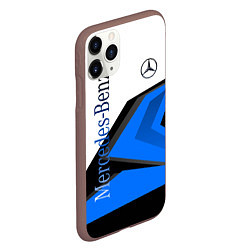 Чехол iPhone 11 Pro матовый Mercedes-Benz, цвет: 3D-коричневый — фото 2